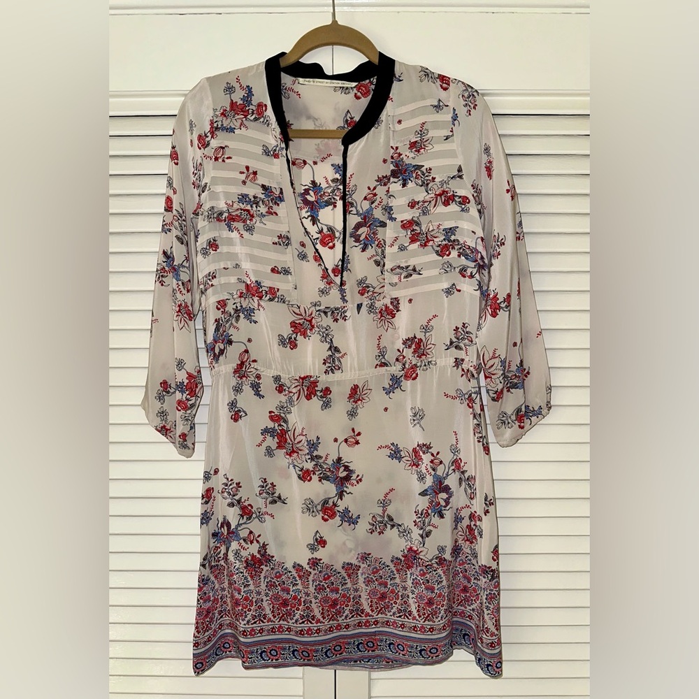 Twelfth Street Cynthia Vincent Floral Silk Dress